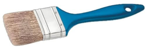 FarbenFux Pinceau plat - Poils naturels purs pour peintures et revêtements à base de solvants et peintures au latex - 30/40/50/60 mm (30 mm)