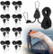 8 x Abspannseile mit Seilspanner, 4M Seilratsche Spannseil, Reflektierend Zeltschnur mit Spanner, Haken, Ø 4mm Einstellbare Seil für Camping Grow Zelt Light