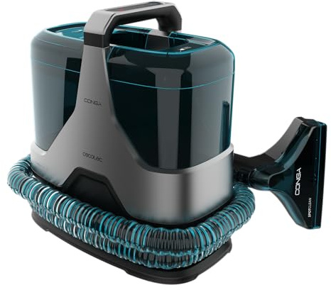 Cecotec Limpiador Aspirador de Tapicerias y Alfombras XXL con Cable Conga 6000 Carpet&Spot Clean XXL Ultra. 600W, 15kPa, Depósito Agua Limpia 1300ml, 2 Boquillas de Aspiración, Radio de Acción 7m