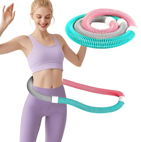 Rockring, vikt träningsdäck, PVC-rockring med massageeffekt och viktminskning för män och kvinnor, vikbar magtränare för magmuskelträning, fettförbränning
