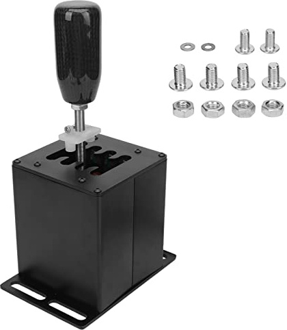 OVAQUIXI H MÖNSTER USB RACING-VÄXEL FÖR PC, KOLFIBERHANDTAG, 7+BACKVÄXEL FÖR G29 G920 & T300RS KOMPATIBEL MED ATS, ETS, PROJEKTBILAR