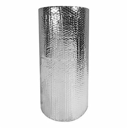 Imballaggi Point - Isolante Termico efficace a Bolle 125 cm x 10 m,Pluriball con Film Alluminio Riflettente, Rotolo Termoriflettente per Pareti, Finestre, Porte, Pavimenti, Tetti, Cappotto - Set da 1