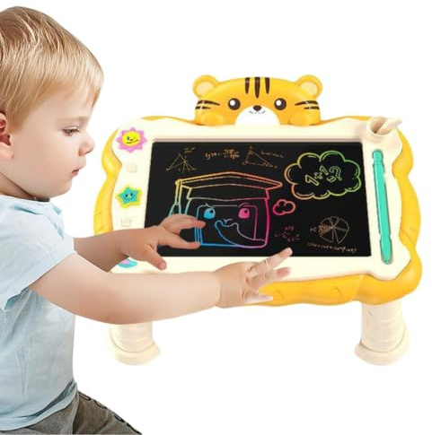 LCD Skrivbord Suddbart Ritbord | Mångsidig Skrivtavla Med Ställ Konstövningsmaterial För , Skolan & Resor