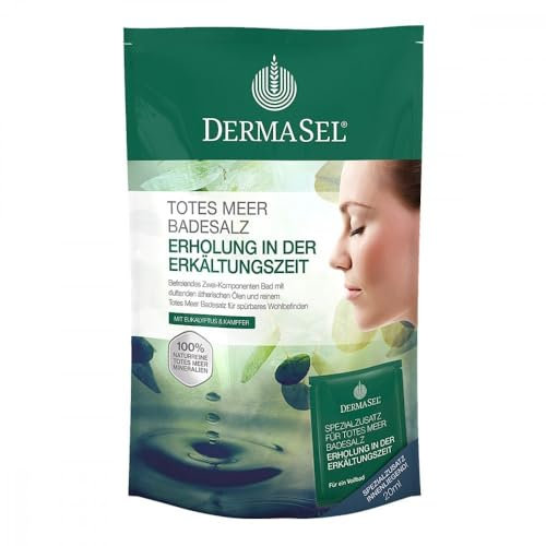 DERMASEL Mar Totes Sea - Sali da bagno per il raffreddore, 400 g + 20 ml