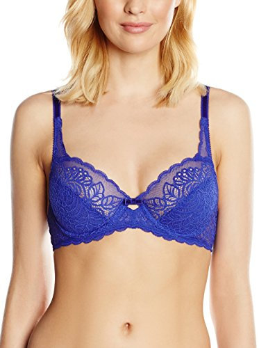Triumph Women's Amourette Spotlight W Full Cup Everyday Bra, Blue Storm, 34D (Manufacturer Size: 75D)