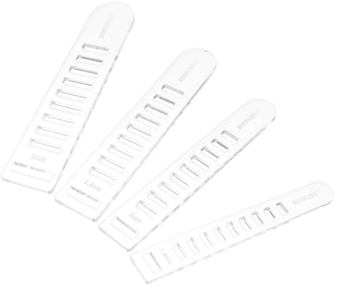 BENECREAT Aghi per Tessitura Acrilici, Strumenti per Tessere Strisce di Tessuto Trasparenti per Tavola Da Lavoro A Maglia Da 1.5/2/2.5/3 cm per La Realizzazione di Arti e Mestieri di Maglieria