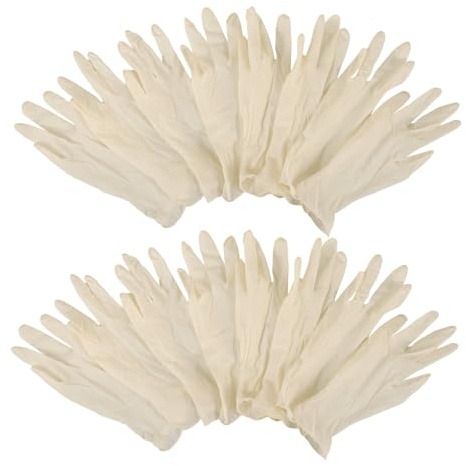 Homoyoyo 20 guantes desechables para niños, guantes de látex, guantes de cocina, guantes de limpieza, guantes antideslizantes, para niños pequeños, emulsión