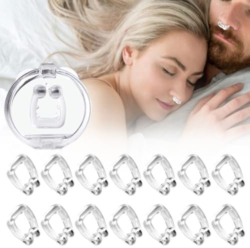 Eiflayn Dilatatore Nasale,15 Pezzi Dilatatore Nasale Magnetico,Cerotto Nasale Magnetico,Riutilizzabile Antirussamento Uomo,Antirussamento,Può Migliorare la Respirazione e Promuovere il Sonno
