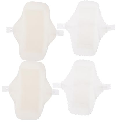 Beavorty 4 piezas Compresas Menstruales Reutilizables Algodón Transpirable para Mujer Lavables y Absorbentes para Protección Femenina