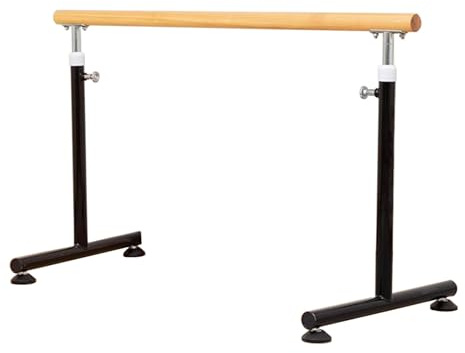 Barre de Ballet Portable en Bois pour Salle de Sport à Domicile, Hauteur réglable de 80 à 120 cm, Barre de Danse autoportante, idéale pour Adultes et Adolescents, étirements et entraînement