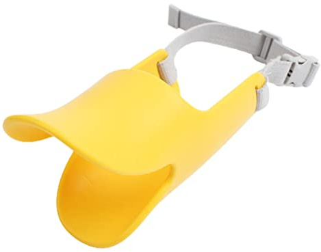 Mrisata Copri Museruola per Cani a Forma di Bocca D'anatra Anti Morso, Museruola Morbida Anti-chiamata a Forma di Bocca D'anatra per Cani, con Cinturino Regolabile, per Addestrame (L)
