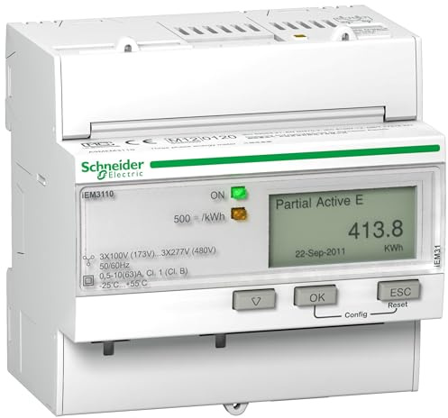 Schneider Electric Medidor iEM3110 63 A directos Clase 1 Blanc
