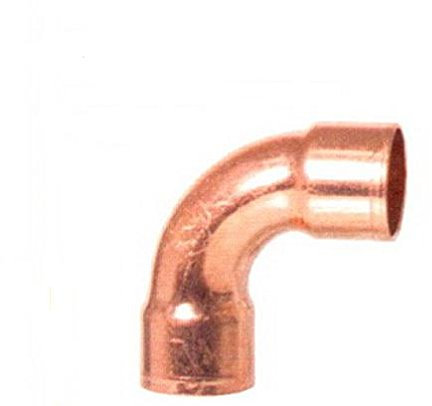 10 x Kupfer Lötfitting Bogen 90° x 18mm I/I