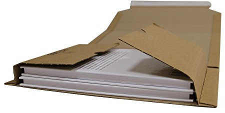 Universal Wickelverpackungen DIN A5 aus Mikro-Wellpappe 217x155x10-50mm (PS.302) (25)