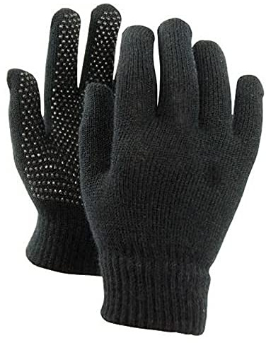 Primo Black Driving Equestrian Running Outdoor Sports Mens Boys Girls Women Warm Full Finger Gripper Gloves