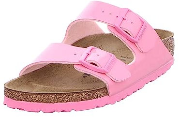 Birkenstock Arizona SFB Pantoletten Clogs Damen Gold Pantoletten Schuhe, candy pink, 38 EU