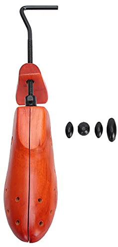 Barelle per Scarpe in Legno, Scarpe in Pelle a Prova D'umidità Espansore per Stivali, Supporto per Scarpe Professionale di Alta Qualità per Piedi Larghi, Tendiscarpe Regolabili per Scarpe da(L)
