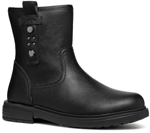 Geox J Eclair Girl I Botte Chelsea, Black, 35 EU