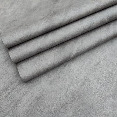 JSEVEM 40CM×3M Dick Dunkelgraue Betonoptik Tapete Selbstklebend 3D Effekt Grau Betontapete Zement Tapeten Industrie Wasserdicht Möbelaufkleber Vinyl Matt Klebefolie Beton Möbelfolie Wandpapier Küche