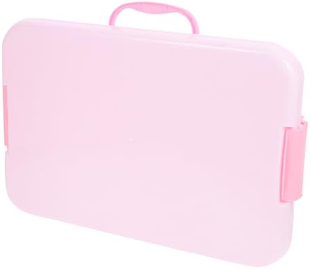 Yardwe Kompakte Sandkiste Mit Deckel Für Junge Mädchen Tragbare Spielzeugaufbewahrung Aus Stabilem Abs-Material Mit Großen Stauraum Für Sandspielzeug Für Drinnen Und Draußen