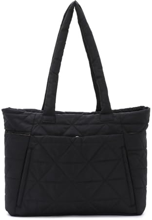 EVEOUT Bolso de Hombro Acolchado para Mujer,Elegante Bolso Tote Quilted Puffy Ligero para Viajar,Trabajo,Universidad,Compras