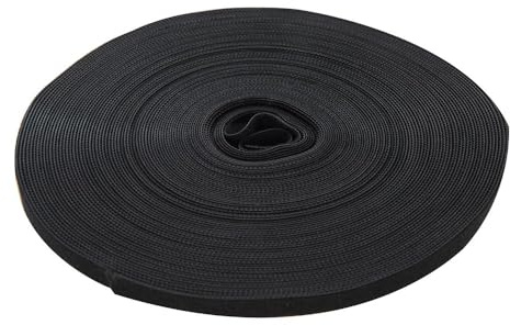 Fixman 419854 Ruban auto-agrippant Noir 10 mm x 25 m