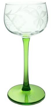 6 Verre à Vin en Cristal - Art de la Table - Service Alsace - Tradition Française - Terroir - Maison Klein - Artisan du Cristal -Coffret Cadeau - Estampillé : Klein 54120 Baccarat France