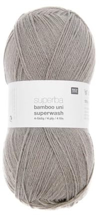 Rico Superba Bamboo Uni 4-lagige Socke 011, hellgrau