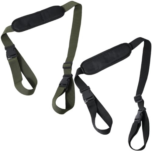 GORGECRAFT 2 Sangle de Transport pour Chaise 2 Couleurs Réglable pour Chaise de Plage Sac à Dos Bretelles Antidérapantes Remplacement Universel pour Vélos Pliables Scooter Camping Randonnée 106~176cm