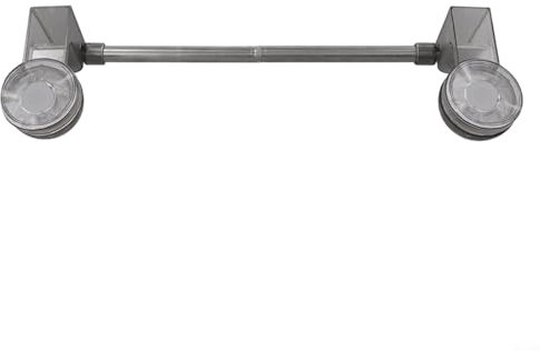 Barre porte-serviettes extensible à ventouse 30-60 cm en acier inoxydable pour salle de bain sans perçage Support amovible