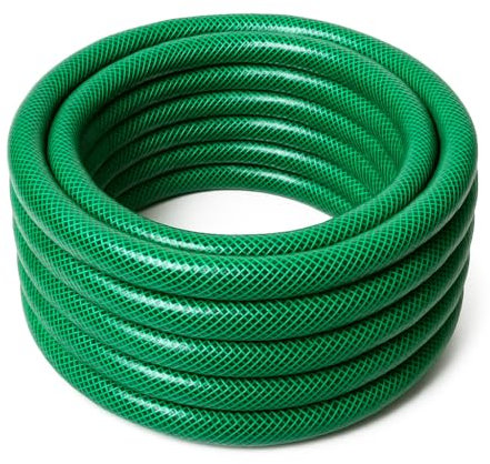 1 Zoll Gartenschlauch Ø25mm – 20m / 30m / 50m – UV-beständig, druckfest, knickstabil – Gelb oder Grün – ohne Zubehör (Grün, 20m)