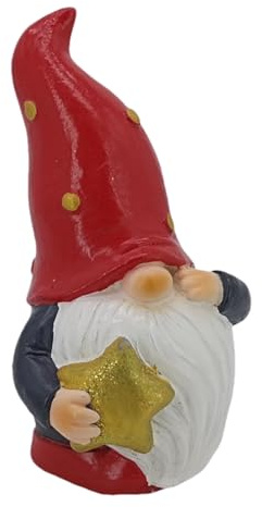 Fuuxtci Figuras De Duendes - Gnomos Navideños para Jardín | Enano Resina Decorativo para Jardín Terraza Estantería Sala Piscina Playa Cumpleaños