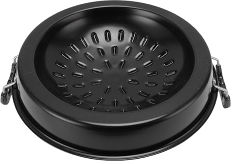 Greensen Thai BBQ Grillpanna Aluminium Hot Pot Grillpanna 2 i 1 Non Stick Jämn Uppvärmning för Inomhusmatlagning Utomhus Familjesammankomster Camping Gasspis Kolgrill (35cm/13.78in svart)