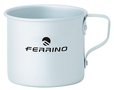Ferrino Cup, Tazza in Alluminio, 8 cm Unisex-Adulto, Grigio, S