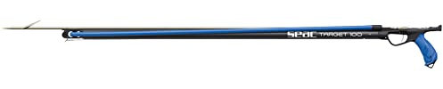 SEAC Unisex – Erwachsene Target Harpune zum Speerfischen mit doppelter Mündung für Rundschlingen, schwarz, 75 cm