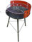 Barbecue sphérique Ø36 cm – Acier robuste, 4 hauteurs réglables, idéal balcon, jardin ou camping. Hauteur 51,5 cm. Parfait pour des grillades au charbon avec protection optimale.