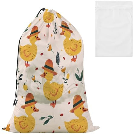 Wäschesack für Hüte, Ente, groß, Organizer für schmutzige Kleidung, Reisetasche mit Kordelzug, faltbare Aufbewahrungstasche für Zuhause