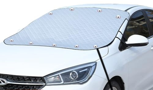 Hitopin 1 Pezzi Copertura Parabrezza Auto, Copri Parabrezza Auto, Parabrezza Auto Magnetico, Copertura Vetro Auto Antighiaccio, Adatto la Maggior Parte dei Veicoli (145cm x 100cm) ﻿