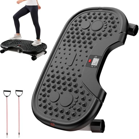 Steppers för träning hemma – 55,5 x 30,5 cm bärbar dator, bentränare, kompakt för fitness, träningsutrustning robust | för rumpa, magmuskler, nr