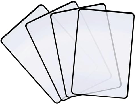 Loupe de Lecture Grossissante,4 PCS Feuilles Loupe A4 pour Personnes Agées,Loupe de Page Main Libre pour Livres Journaux,Loupe Grossissante à Main pour Malvoyant 18 x 12 cm (3X)