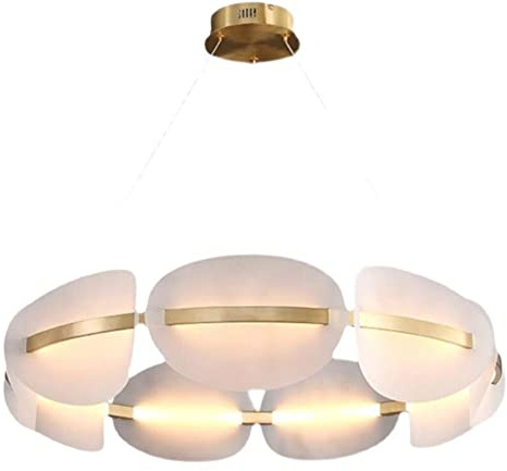 Nordic Chandelier Belysning Dimbar Akryl Pendel Vardagsrum Sovrum Matsal Kafé Bar Hotell Dekorera Armaturer Pärlhalsband Form Hushållskranar