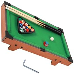 mophrati Mini Pool Table Set Colorful Balls Fun Entertainment Gift Indoor Tabletop Snooker Play With Family Package Includes 1 Mini Billiard Table Pool Set
