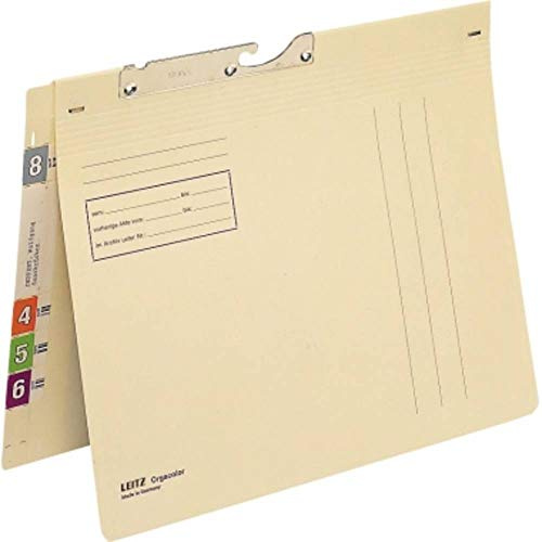 LEITZ Pendelhefter Orgacolor, A4, Behˆrdenheftung, chamois VE = 50