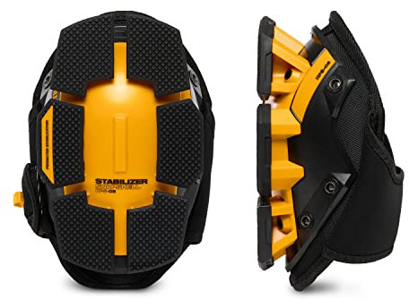ToughBuilt TB-KP-G205 Stabilizer Knieschützer, Schwarz/Gelb, einheitsgröße