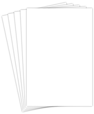 12 x 18 White Cardstock, Heavyweight 80lb Cover (216gsm) Card Stock Paper - Smooth Finish - Great for Arts & Crafts, Posters, Invitations, Flyers, Brochures, Menus, Greeting Cards | 50 Sheets