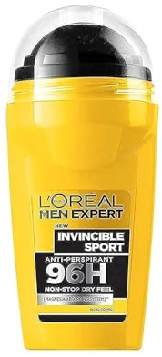 Men Expert- Invincible Sport Absorbing Anti Perspirant 96H Deodorant Roll-On