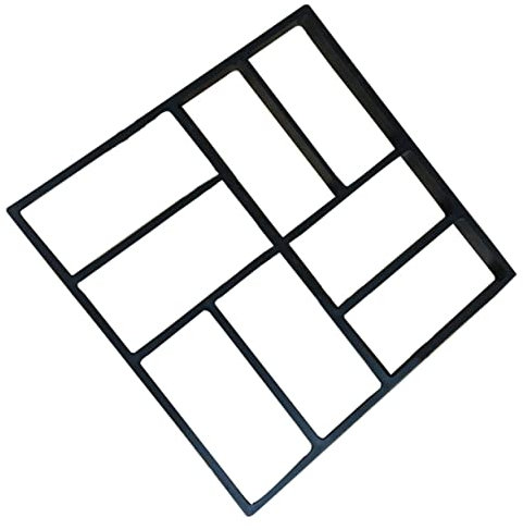 POPETPOP Beton Pflaster Form 8-gitter Kunststoff Trittstein Rasen Stein für Garten