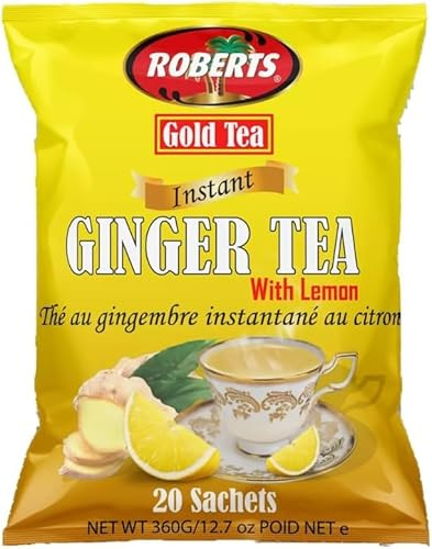 Alpine Heights Gold Tea Instant Ginger Lemon 360g - 20 Sachets
