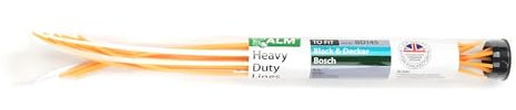 AMK® ALM BD145 Heavy Duty Trimmer Strimmer Cutting Line Lines Pack of 10 Fits Bosch Black & Decker GL680 GL685 GL686