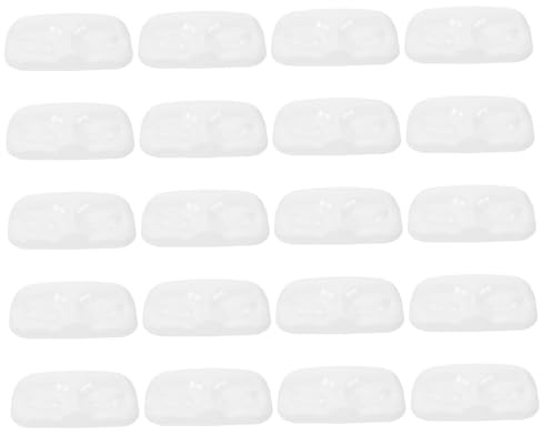 Healeved 20pezzi Organizzatore per Conservazione delle Ciglia Finte Vassoio per Imballaggio delle Ciglia in Porta-ciglia Forma di Viso per Trucco e Uso Personale